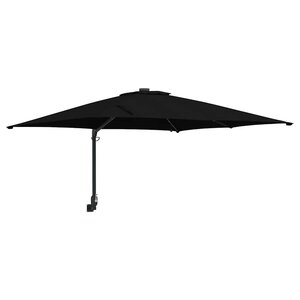 vidaXL Parasol de jardin Noir 248 5 x 247 5 x 160 cm