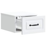 vidaXL Cabinet de chevet mural 2 pc Blanc 34 5 x 33 x 20 cm