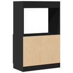 vidaXL Buffet haut noir 63x33x100 cm bois d'ingénierie