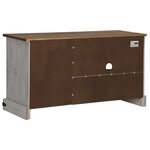 vidaXL Meuble TV HALDEN avec porte coulissante blanc 110x40x60 cm