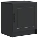 vidaXL Cabinet de chevet Noir 43 x 34 5 x 47 cm Bois d'ingénierie