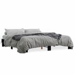 vidaXL Cadre de lit sans matelas noir 160x200 cm