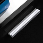 vidaXL Ensemble mural pour TV 5 Pièces avec lumières LED Noir brillant