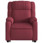vidaXL Fauteuil inclinable de massage Rouge bordeaux Tissu