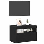 vidaXL Cabinet de chevet Chêne noir 60 x 35 x 40 cm Bois d'ingénierie