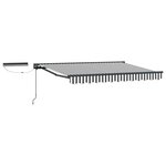 vidaXL Auvent rétractable électrique Anthracite et blanc 3 5 x 2 m