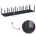 Ensemble de salle à manger de jardin de 17 pièces avec coussins Anthracite Rotin Synthétique
