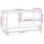 vidaXL Meuble TV Marron miel 80x35x40 5 cm Bois de pin massif