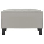 vidaXL Repose-pied Gris clair 70x55x41 cm Tissu microfibre