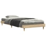 vidaXL Cadre de lit sans matelas chêne sonoma 75x190 cm
