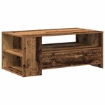 vidaXL Table basse Bois Ancien 102 x 55 x 43 5 cm Bois d'ingénierie