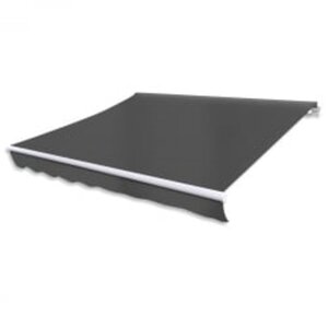 vidaXL Auvent pliable motorisé 600 cm Anthracite