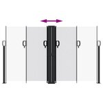 vidaXL Auvent latéral rétractable blanc 140x600 cm