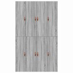 vidaXL Cadre de lit avec rangement Gris Sonoma 120 x 200 cm