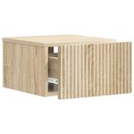 vidaXL Cabinet de chevet mural Chêne Sonoma 33 x 34 5 x 20 cm