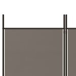 vidaXL Cloison de séparation 5 panneaux Anthracite 250x220 cm Tissu
