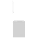 vidaXL Ensemble de meubles de salle de bain Blanc Aggloméré