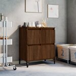 vidaXL Buffet Chêne marron 60x35x70 cm Bois d'ingénierie