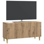 vidaXL Meuble TV 99 x 34 5 x 50 cm Chêne artisanal Bois d'ingénierie