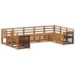 vidaXL Ensemble de canapés d'extérieur 7 pc Naturel