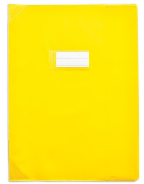 Protège-cahier PVC 150 Strong Line 17x22 cm opaque Jaune OXFORD
