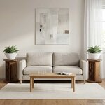 vidaXL Support de Plante 2 pièces Bois ancien Ø29 5 x 40 cm