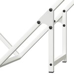 vidaXL Portant de bois chauffage blanc 60x25x60 cm