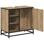 vidaXL Cabinet de salle de bain Chêne artisanal 65 x 33 x 60 cm