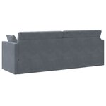 vidaXL Canapé-lit Gris foncé 213 x 76 x 77 cm Velours