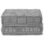 vidaXL Canapé modulaire Géométrique Gris clair 70 x 70 x 36 cm tissu