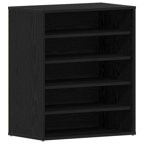 vidaXL Cabinet à chaussures avec étagère Chêne noir 60 x 35 x 70 cm