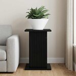 vidaXL Support de Plante Noir 30 5 x 30 x 43 cm Bois d'ingénierie