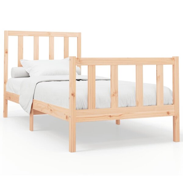 vidaXL Cadre de lit sans matelas 90x200 cm bois de pin massif