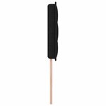 vidaXL Tête de lit Hauteur réglable avec tête de lit Noir 80 cm tissu