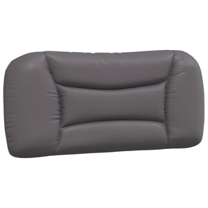 vidaXL Coussin de tête de lit Hvar gris 80 cm similicuir