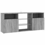 vidaXL Meuble TV avec lumières LED Sonoma gris 120x30x50 cm