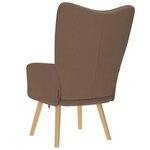 vidaXL Chaise de relaxation Marron Tissu