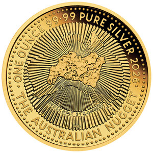 Monnaie AUSTRALIAN NUGGET 40 Anniversaire Hobart ANDA Expo 1 Oz Argent 1$ Australia 2026