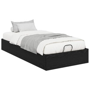 vidaXL Cadre de lit ottoman Chêne noir 193 x 75 5 x 25 cm