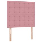 vidaXL Lit avec rangement et matelas Rose 90 x 190 cm Velours