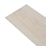 vidaXL Dalles de plancher PVC autoadhésif blanc chêne classique