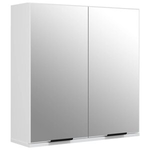 vidaXL Armoire à miroir de salle de bain Blanc 64x20x67 cm