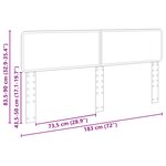vidaXL Tête de lit Chêne artisanal 180 cm Bois d'ingénierie