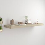 vidaXL Étagère flottante murale chêne 80x23 5x3 8 cm MDF