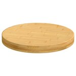 vidaXL Dessus de table Ø40x4 cm bambou