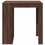 vidaXL Table de bar chêne marron 102x70x103 5 cm bois d'ingénierie