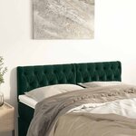 vidaXL Têtes de lit 2 Pièces Vert foncé 80x7x78/88 cm Velours