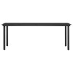 vidaXL Ensemble à manger de jardin coussins 7 Pièces Beige/noir