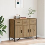 vidaXL Buffet Artisan en chêne 97x32 5x74 5 cm Bois d'ingénierie