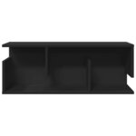 vidaXL Armoire murale 80x20x30 cm noir bois d'ingénierie
